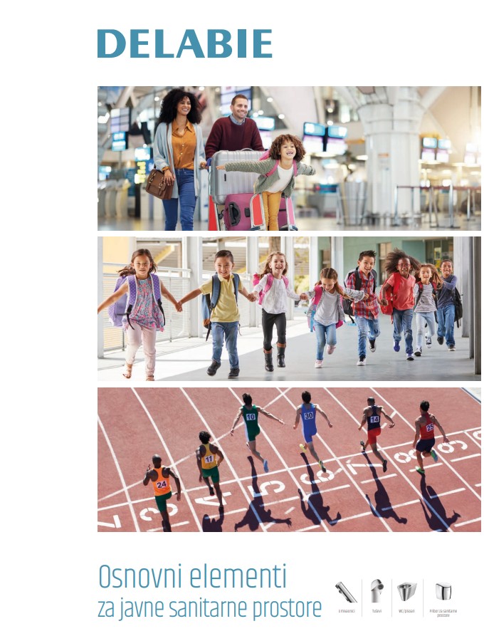 DELABIE Essentials 2026 (HR) - essential products offering for public sanitary spaces